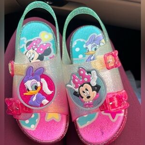 Disney Minnie Jelly Sports Sandals Little Girl size 12